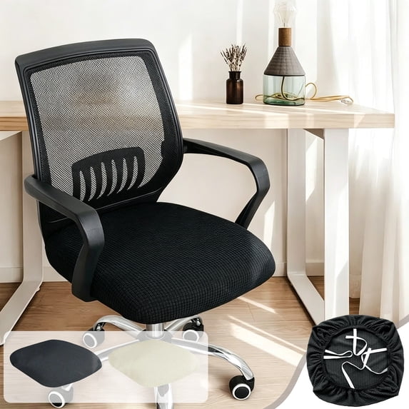 Office Chair Seat Cover Stretchy Universal Washable Desk Cushion Protector Home Computer Dining Room Summer Decor Father's Day Gift Organizer