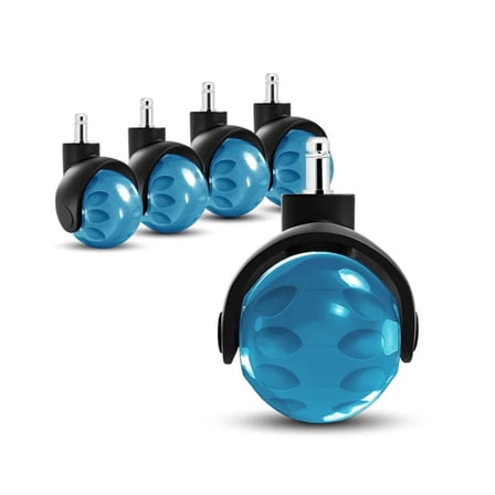 Office Chair Wheel Replacement Set Of 5 Quiet & Smooth Gliding 2 Inch Heavy Duty Chair Casters Desk Chair Wheels Universal Fit ,Easy to Install