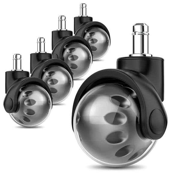 Office Chair Wheel Replacement Set Of 5 Quiet & Smooth Gliding 2 Inch Heavy Duty Chair Casters Desk Chair Wheels Universal Fit ,Multiple Uses