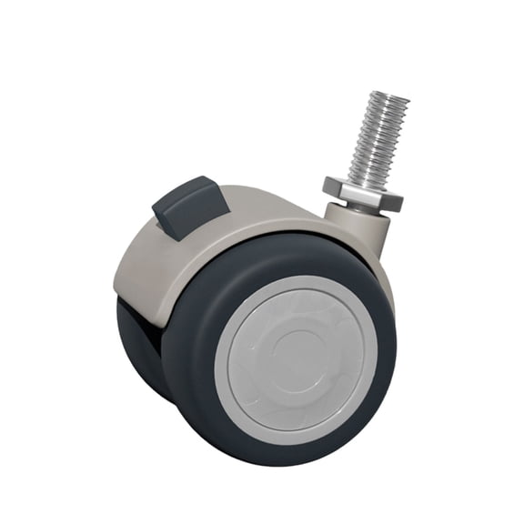 Office Chair Wheel Rubber Casters Quiet Designs & 360 Degree Rotation Whhel No Scratches Supports Up to 250kg for Home