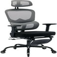 Office Chair with Foot Rubber Wheels Desk Chair with Lumbar Support