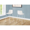 thumbnail image 1 of Office Chairs - 1-Piece White Leather Look & Metal, Standing Desk Suitable, 1 of 12