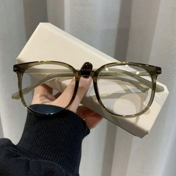 Office Classic Blue Ray Blocking Eye Protection PC Men Women Computer Goggles Anti-Blue Light Glasses Frame Eyewear Round Eyeglasses GREEN