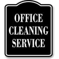 thumbnail image 1 of Office Cleaning Service BLACK Aluminum Composite Sign, 15"x18", 1 of 2