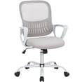 thumbnail image 1 of JONPONY Desk Chair,Office Chair with Ergonomic Lumbar Support, Mid-Back Mesh Swivel Rolling Work with Wheels for Home, Office, Bedroom,Gray, 1 of 11