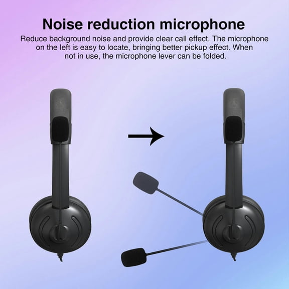 Office Conference Call Center USB Headset Volume Control Gaming For Computer Universal Noise Cancelling Business With Microphone