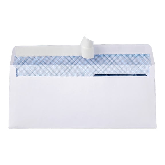 Office Confidential Mail Envelopes Double Window Security Texture White Paper