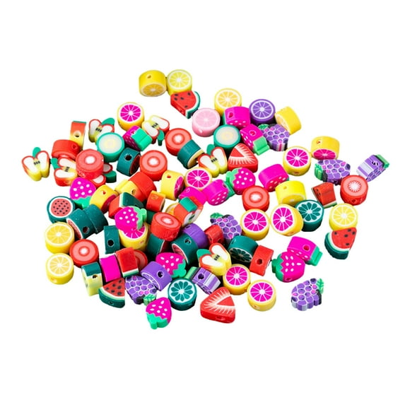 Office&Craft&Stationery Clearance! Handmade Beads, 50 Pieces Colorful Soft Pottery Spacer Beads Mixed Charms Beads 50 Loose Clay Beads, By Meiiso