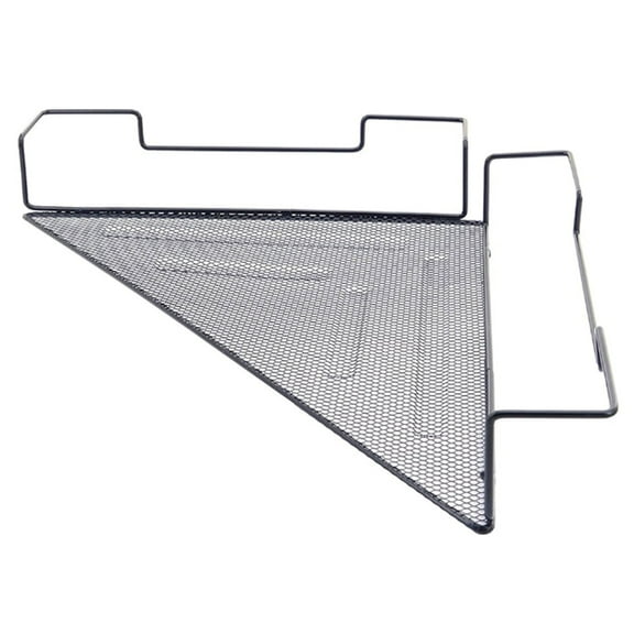 Office Cubicle Floating Corner Shelf, Ongmies Floating Corner Shelf Wire Desk Sundries Storage Rack Cubicles Hanging Corner Shelf Corner Hanging Shelf Black Shelf, Black