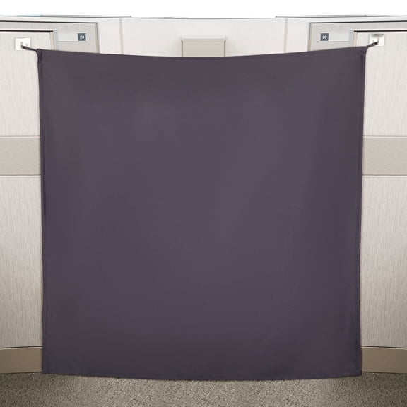 Office Cubicle Privacy Curtain Gray Brown 40 x 48 Inch Room Divider
