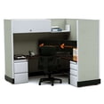 thumbnail image 1 of Office Cubicles 67H Non Powered, Modular Workstation Office Cubicle with Storage and File Cabinets, 1 of 6