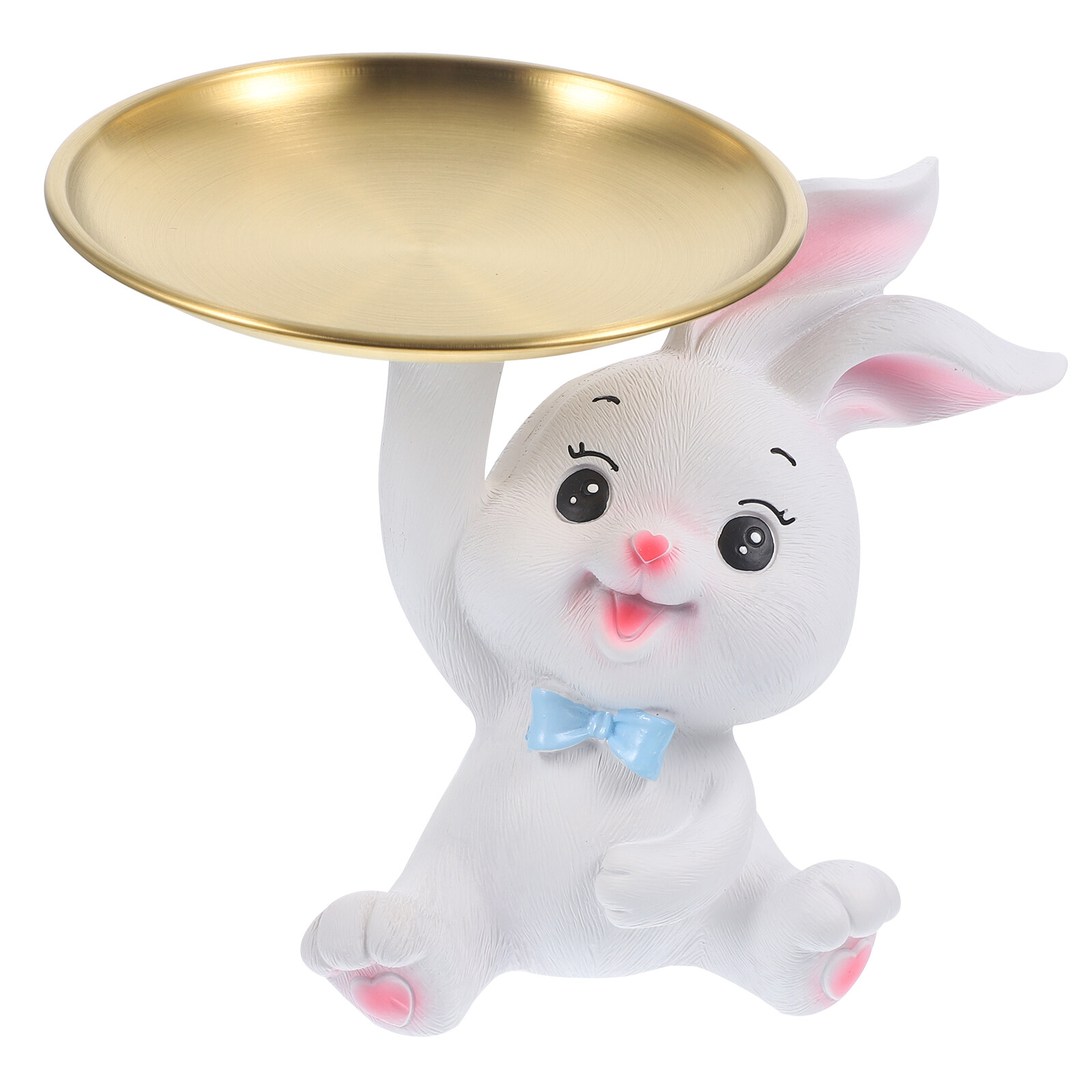 Office Decor Home Decor Cheese Board Rabbit Statue Jewelry Dish Decorative Keys Tray Rabbit Tray