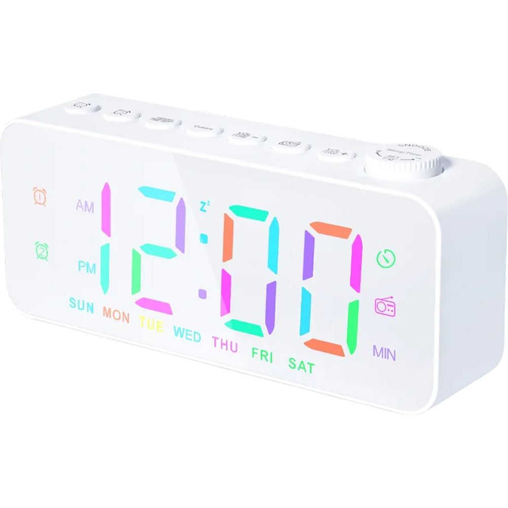 Office Decor Home Dimmable Digital Clock Electronic LED Alarm Clocks