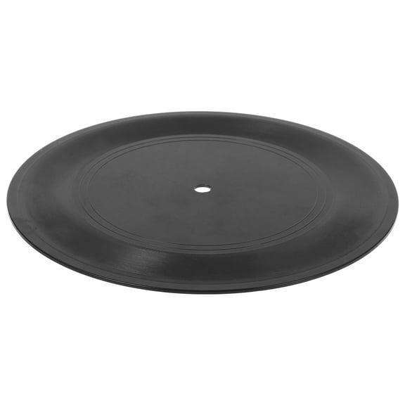 NIAIZEK Black Plastic Vinyl Records for Christmas Retro Party Decorations, Vintage Music Theme, Holiday Event Supplies