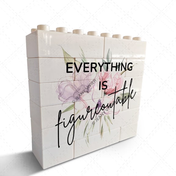 Office Decor For Women Desk Decorations For Women Office Gifts - Inspirational Motivational Desk Desktop Decor Everything Is Figureoutable Cheer Up Gifts Positive Plaque For Friends Coworker