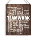 thumbnail image 1 of Office Decorations for Work Home Office Accessories Inspirational Wall Art for Office Teamwork Wall Art Artwork for Office Bedroom Living Room Framed Wooden Hanging Sign8x10 Inch, 1 of 3