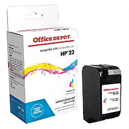 Office Depot 23 (HP 23 / C1823D) Remanufactured Tricolor Ink Cartridge, OD23