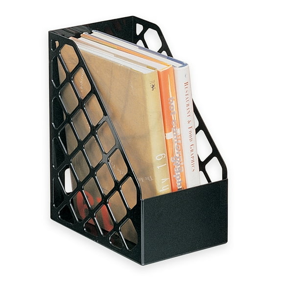 Office Depot 30% Recycled Mesh Plastic Magazine File, Large, Black, 10412