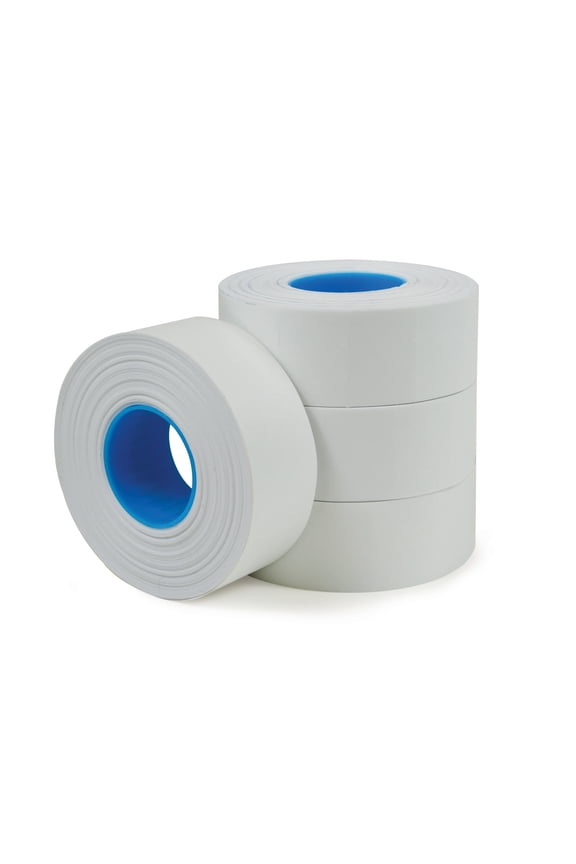 Brand 1-Line Price-Marking Labels, White, 1,200 Labels Per Roll, Pack Of 4 Rolls