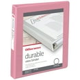 thumbnail image 1 of Office Depot® Brand 3-Ring Durable View Binder, 1" Round Rings, Pink, 1 of 2