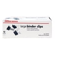 thumbnail image 1 of Office Depot Brand Binder Clips, Large, 2"""" Wide, Black, Box Of 12, 1 of 2