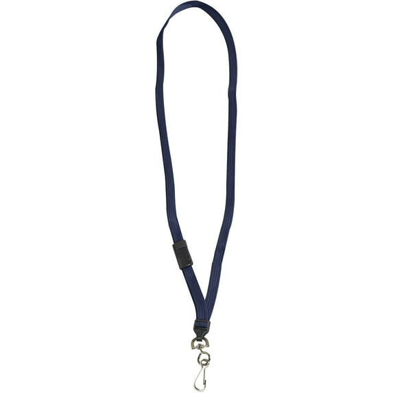 Office Depot® Brand Breakaway Lanyards, 38", Blue, Case Of 24