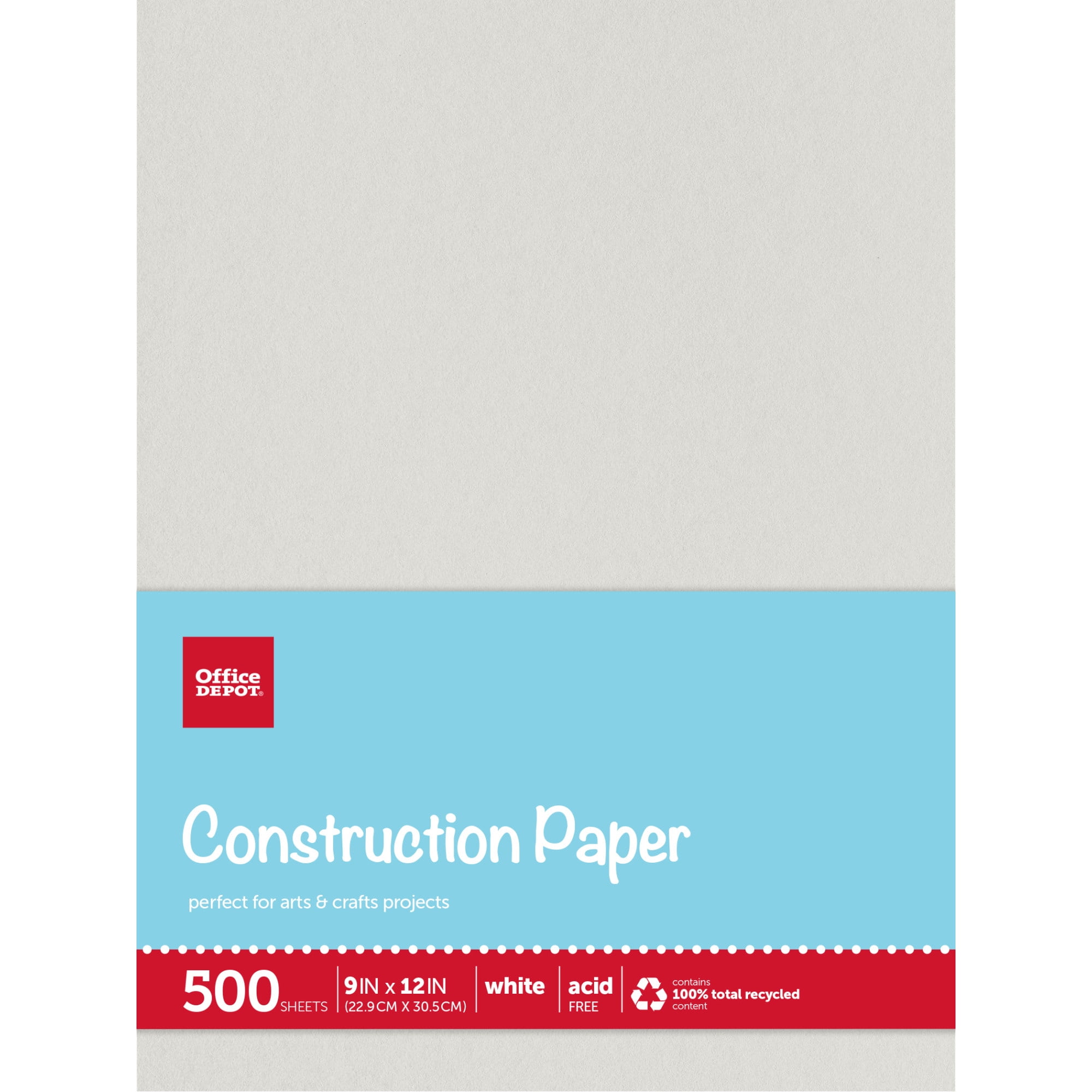 Pacon Sulphite Drawing Paper 9 x 12 60 Lb White 500 Sheets - Office Depot