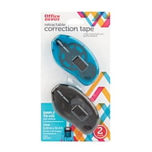 Office Depot® Brand Correction Tape Slide, White, Pack Of 2