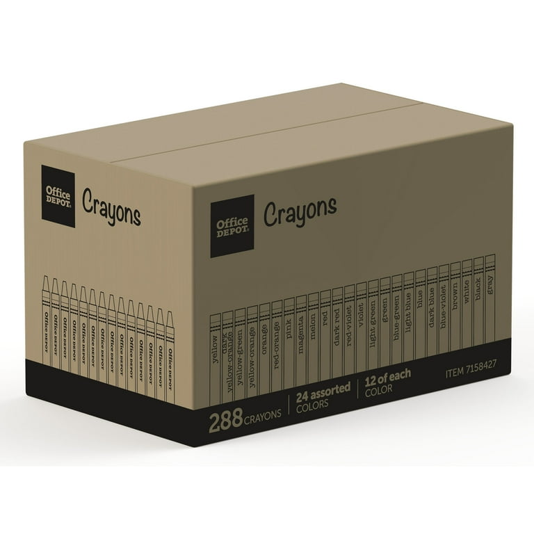 Crayons Made with Soy, 4 Assorted Colors/Pack, 288 Packs/Carton Crayons Made with Soy, 4 Assorted Colors/Pack, 288 Packs/Carton