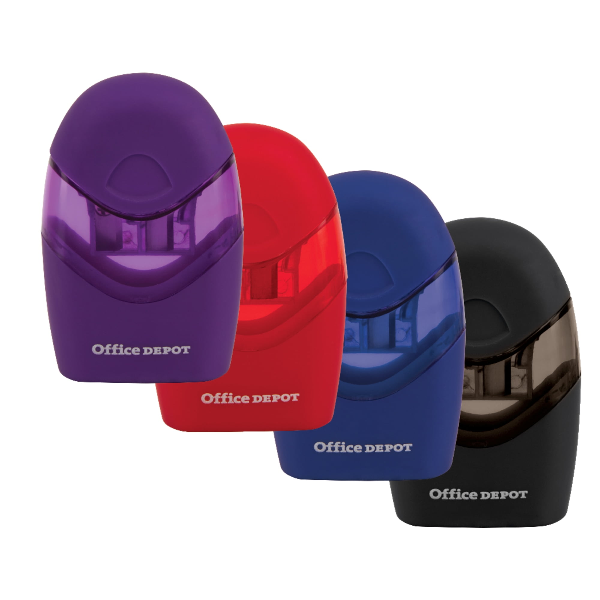 Office Depot Radiergummi-Kappen, Rot, Packung Mit 12 Stück – Abgewinkelte Spitze, Latexfrei