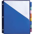 Office Depot® Brand DoublePocket Insertable Plastic Divider, 8Tab, 9