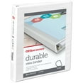thumbnail image 1 of Office Depot® Brand Durable View Slant-Ring Binder, 1" Rings, 61% Recycled, White, 1 of 7