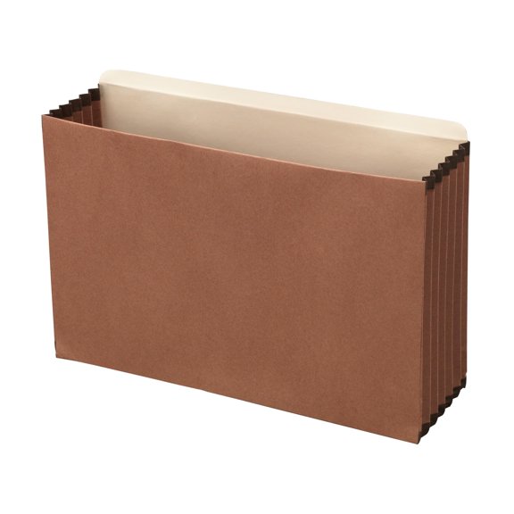 Office Depot Brand File Cabinet Pockets, 5-1/4" Expansion, Legal Size, Brown