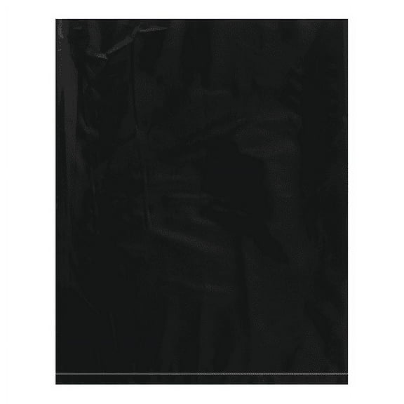 Office Depot® Brand Flat 2-Mil Poly Bags, 8" x 10", Black, Case Of 1,000