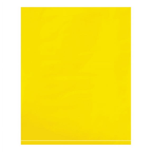 Office Depot® Brand Flat 2-Mil Poly Bags, 8" x 10", Yellow, Case Of 1,000