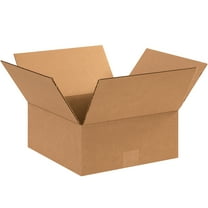 Office Depot® Brand Flat Boxes, 12" x 12" x 5", Kraft, Pack Of 25