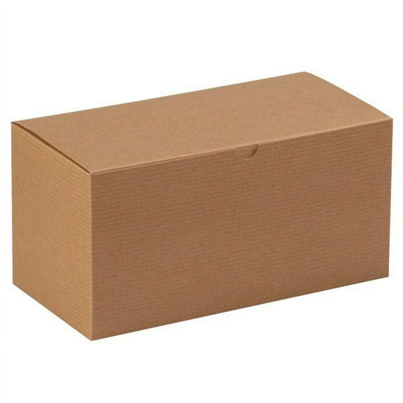 Office Depot Brand Gift Boxes, 12"L x 6"W x 6"H, 100% Recycled, Kraft, Case Of 50