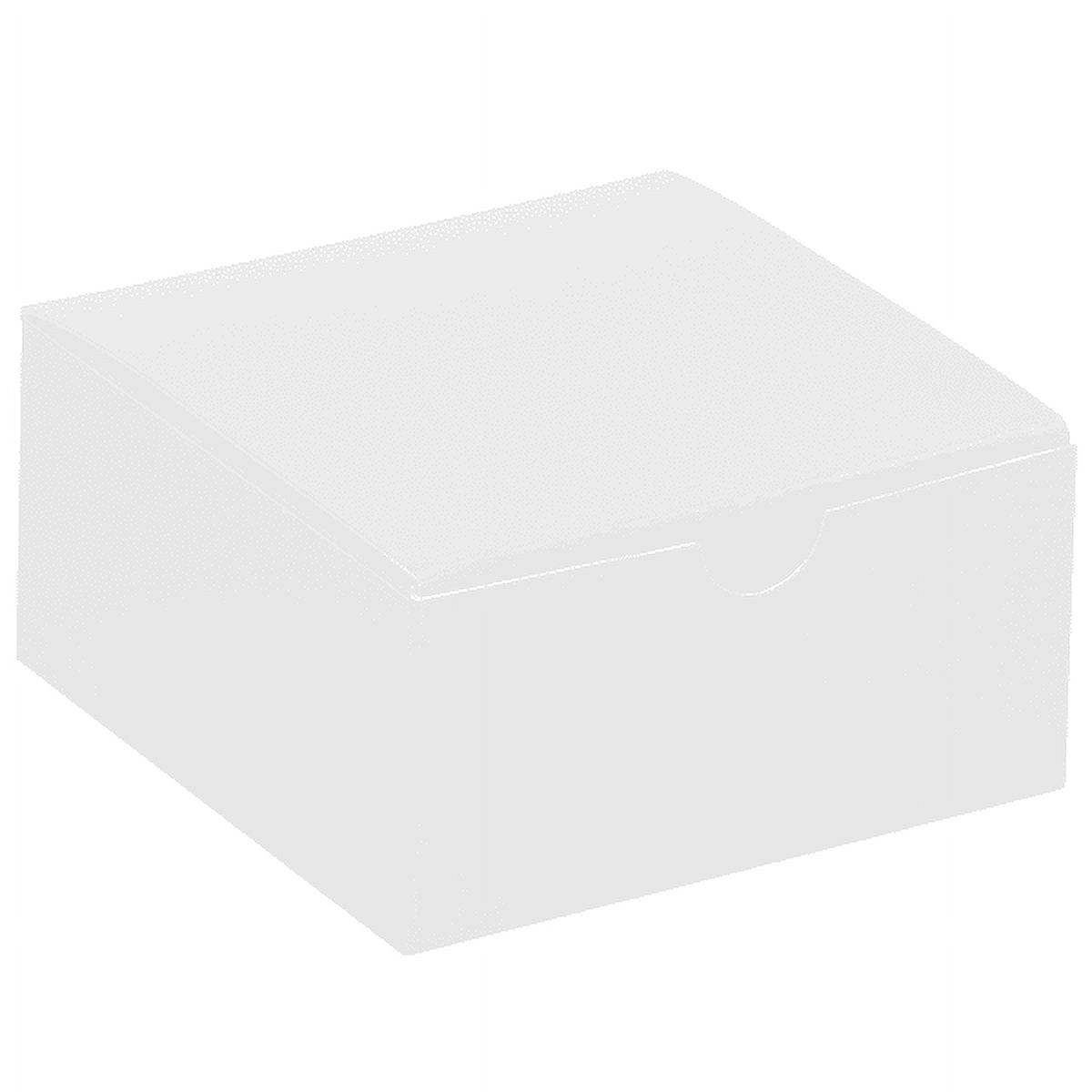 Office Depot® Brand Gift Boxes, 4"L x 4"W x 2"H, 100 Recycled, White