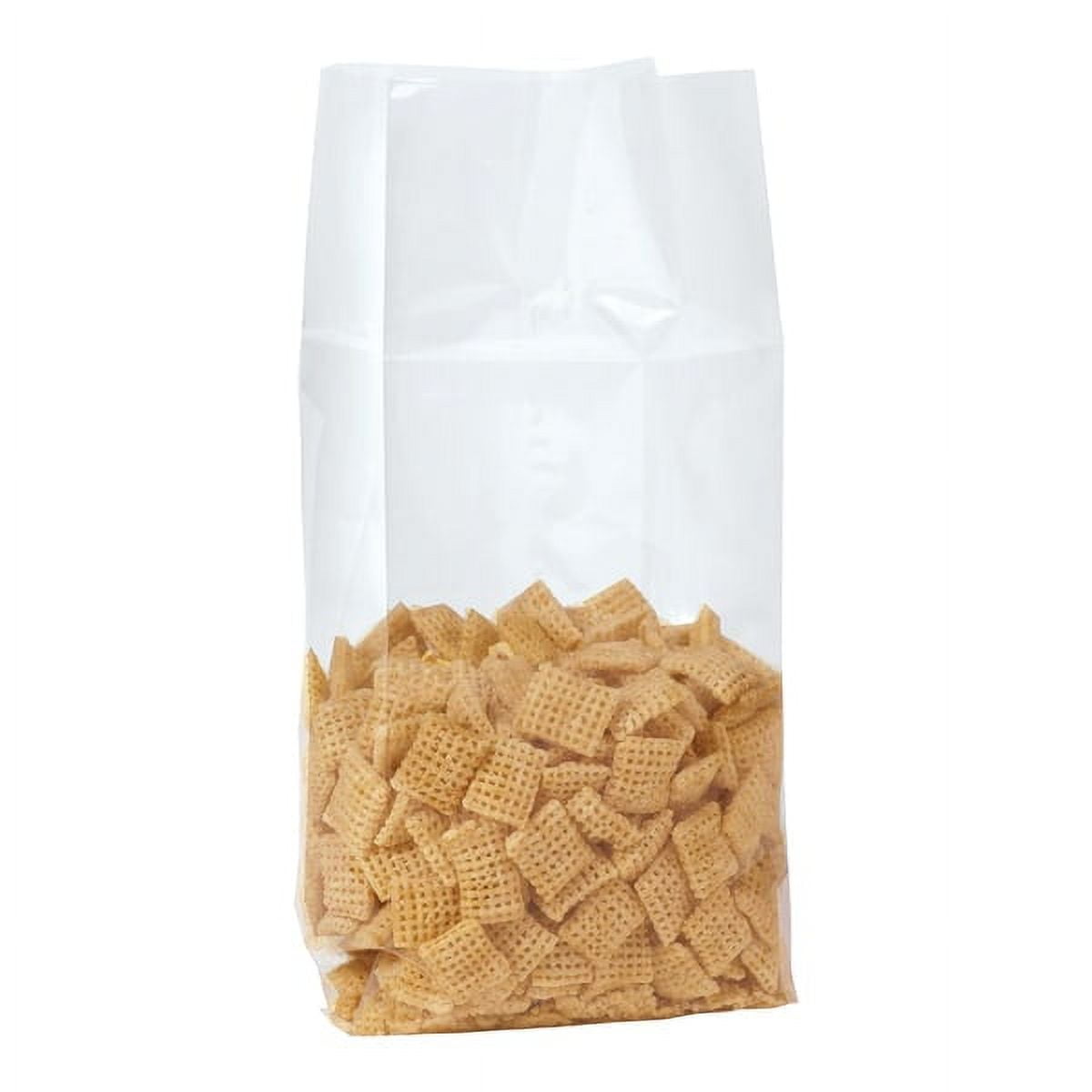 Clear Gusseted Polypropylene Food Storage Bags, 20" x 10" x 7"