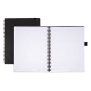 Office Depot  Brand Hard Cover Premium Business Notebook, 8 1/2" x 11", 1 Subject, Narrow Ruled, 120 Pages 60 Sheets, Black