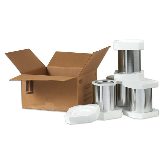 Office Depot® Brand Hazardous Materials Foam Shipper Kit, 4 1-Gallons, 17" x 17" x 9 5/16"