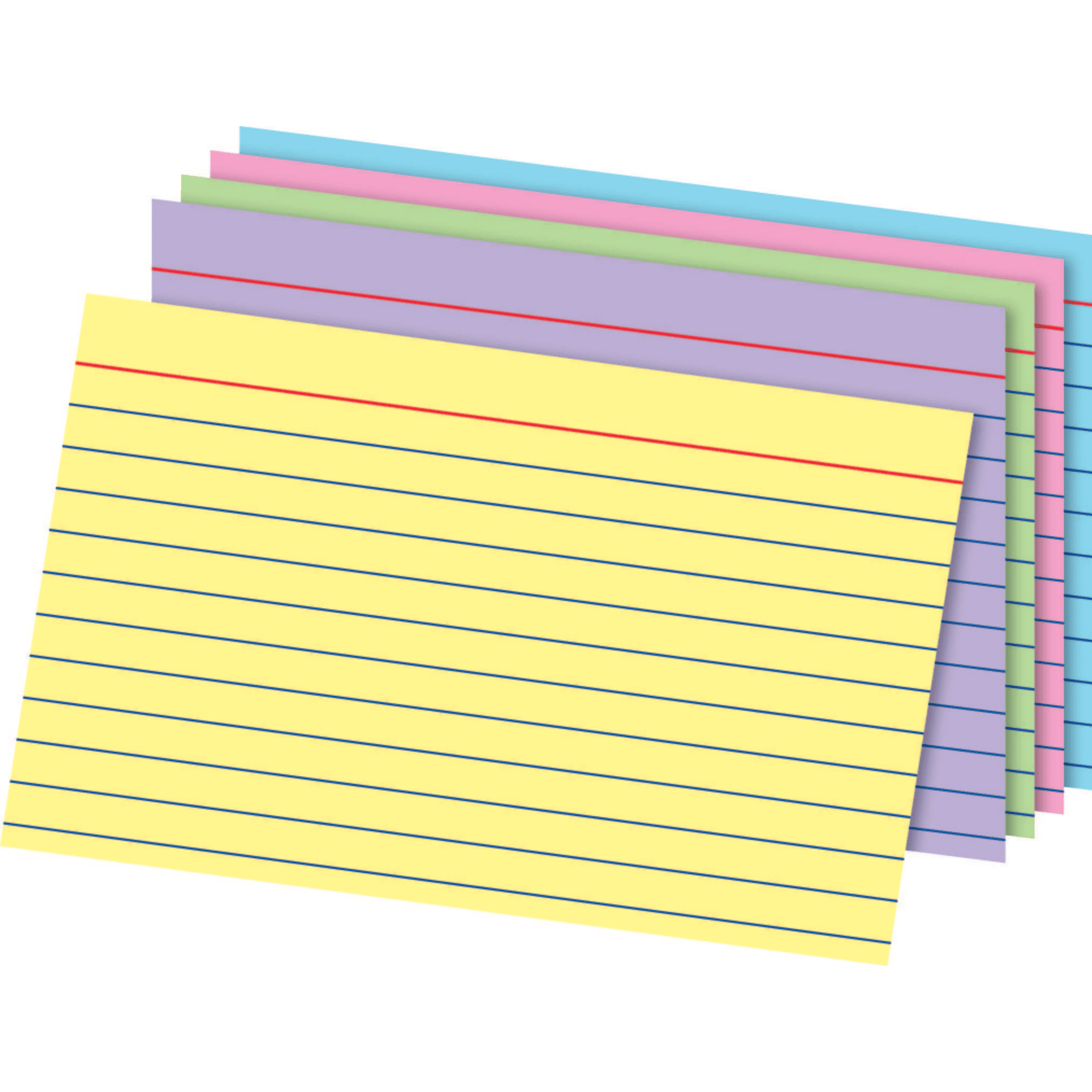 Office Depot Brand Index Cards, 4" x 6", Rainbow, Pack Of 100