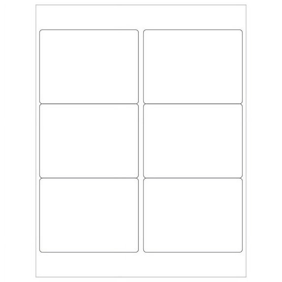 Office Depot® Brand Inkjet/Laser Labels, LL126, Rectangular, 4" x 3", White, Case Of 600