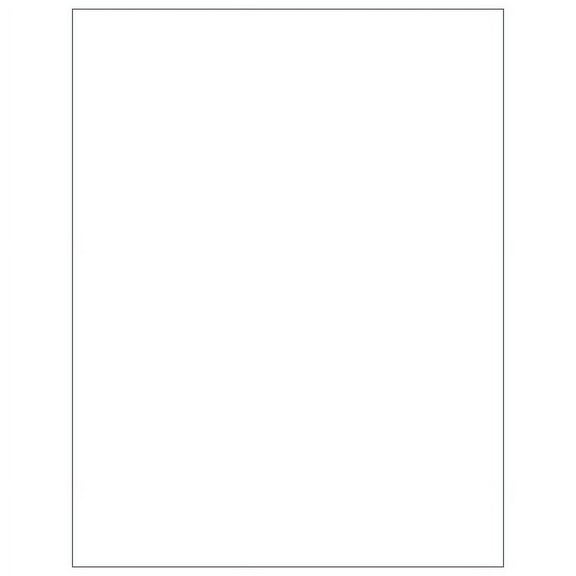 Office Depot® Brand Inkjet/Laser Labels, LL136, Rectangular, 8 1/2" x 11", White, Case Of 100