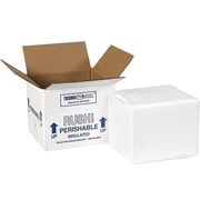 Office Depot  Brand Insulated Shipping Kits, 4 1/2"H x 5"W x 6"D, White, Pack of 8