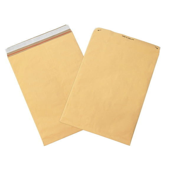 Office Depot® Brand Kraft Self-Seal Padded Mailers, #6, 12 1/2" x 19", Pack Of 50