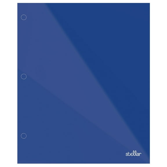 Office Depot Brand Laminated 2-Pocket Paper Folder, 9 1/4" x 11 1/2", Blue