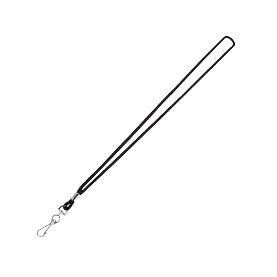 Office Depot® Brand Lanyards, Black, Pack Of 10