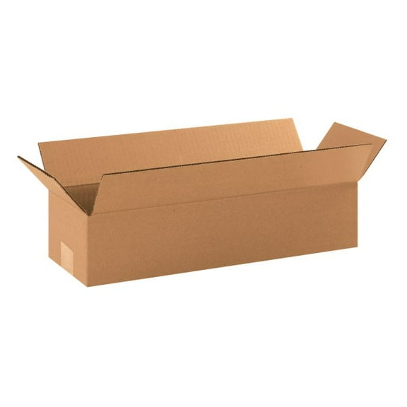 Office Depot Brand Long Corrugated Boxes 19" x 6" x 4", Bundle of 25
