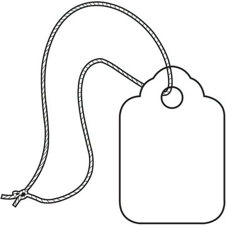 Office Depot® Brand Merchandise Tags, 100% Recycled, 1 3/32" x 1 3/4", White, Case Of 1,000